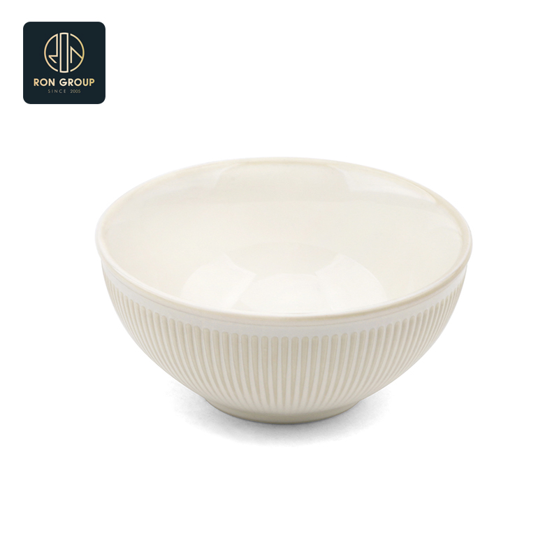 Hot Selling Ceramic Dinnerware Porcelain Tableware White Round 4.5/6/8/10 Inch Dining Bowl for Home Restaurant