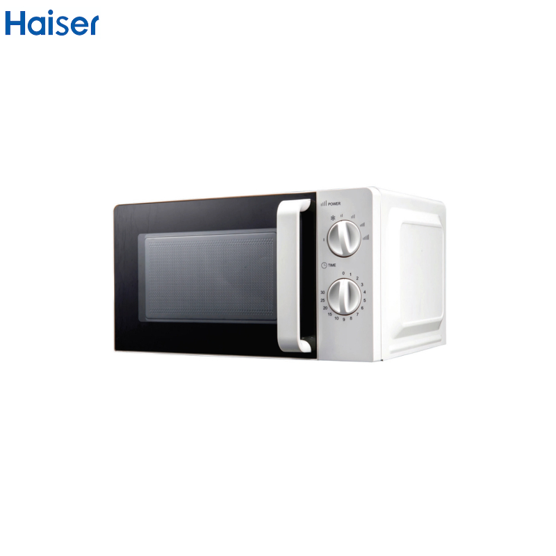 20 L Mechanical White Color Microwave Oven with White Color Handle