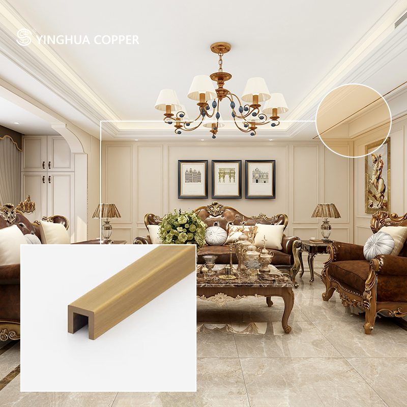 Premium Metal Brass Corners for Tile Trim Installation