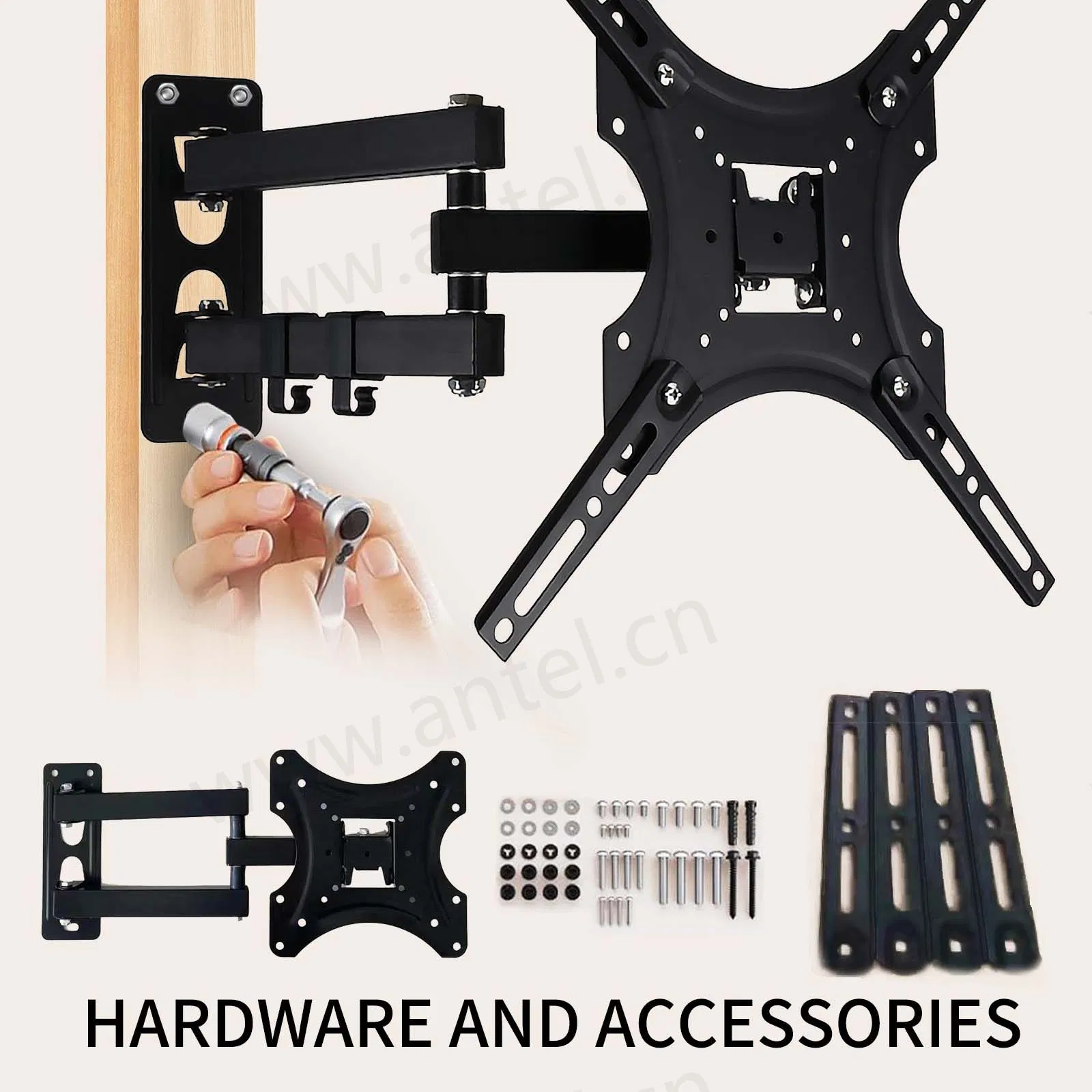 LED/LCD TV wall mount,black,X-400,for 32''-55'' TV
