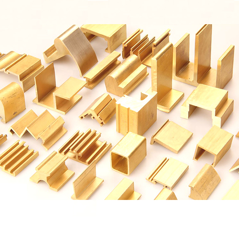 Customized Extruded Brass Profiles for Electronic Parts and Home Decorations