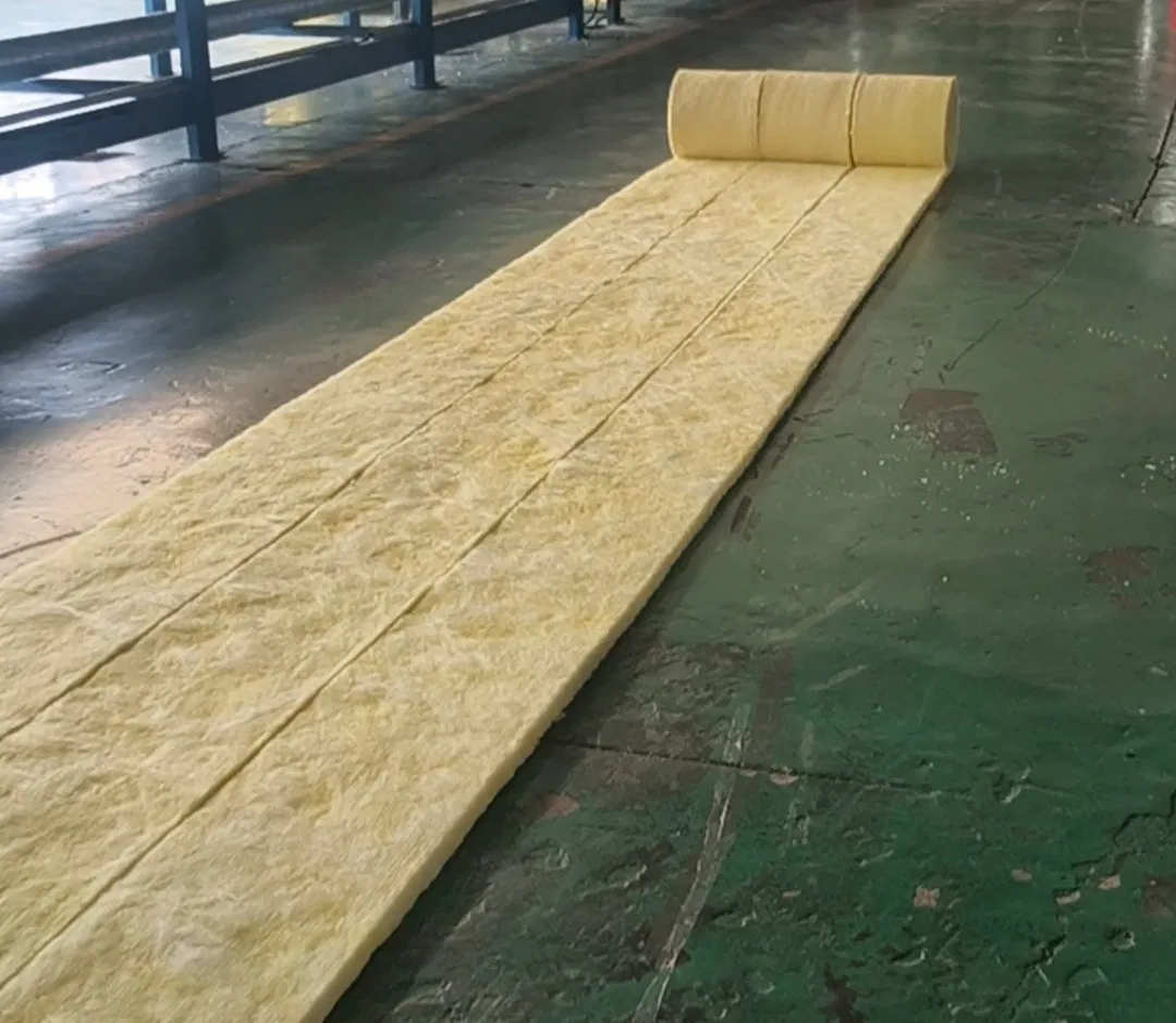 Enery- Saving Non Combustible Insulation Material Glass Wool Blanket with Kraft Paper
