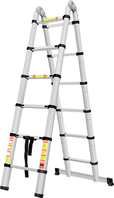 3.8m Extension Telescopic Aluminium Ladder Multi-Purpose Ladder