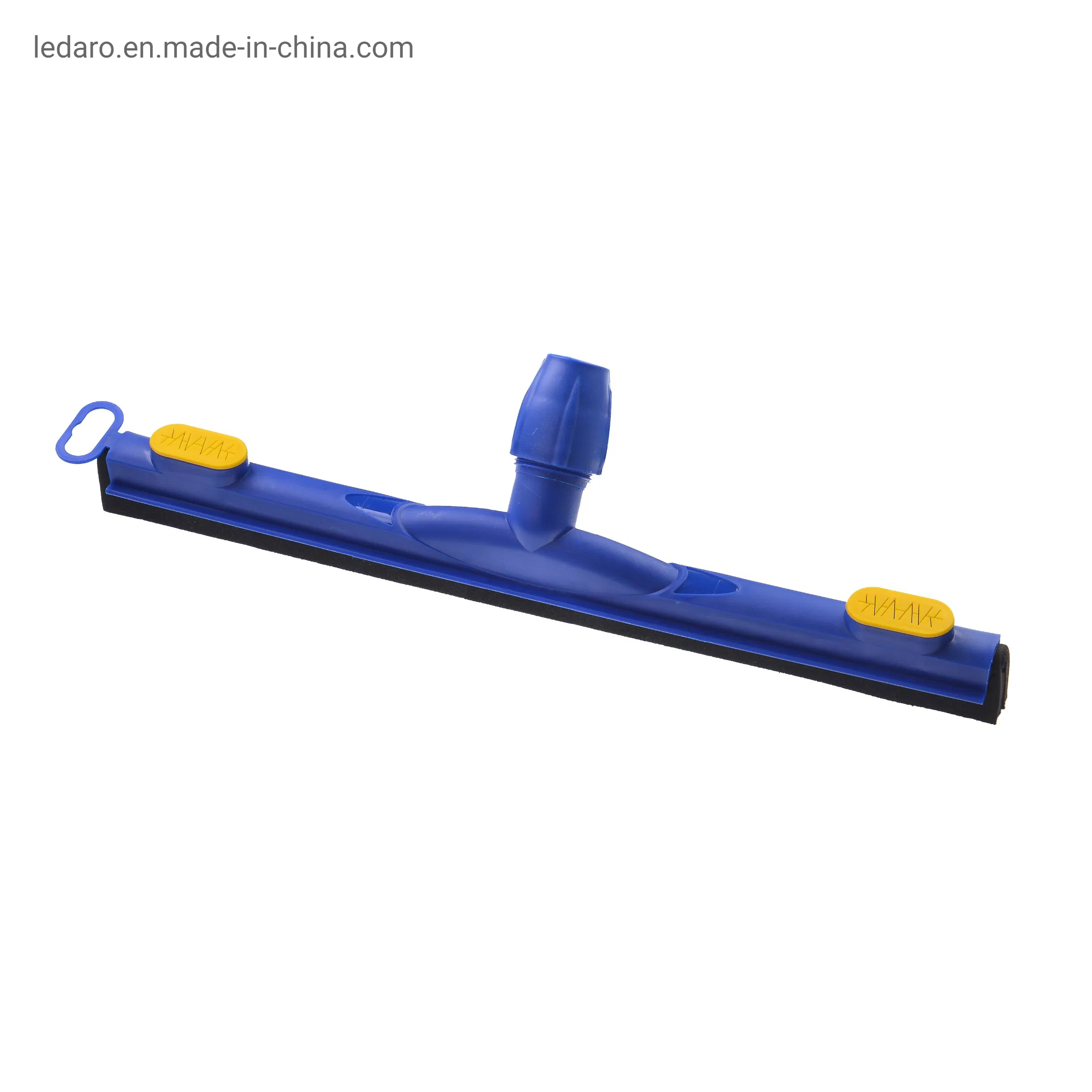 Commercial Plastic Professional Squeegee with Black Dual Moss Rubber, 18-Inch Length