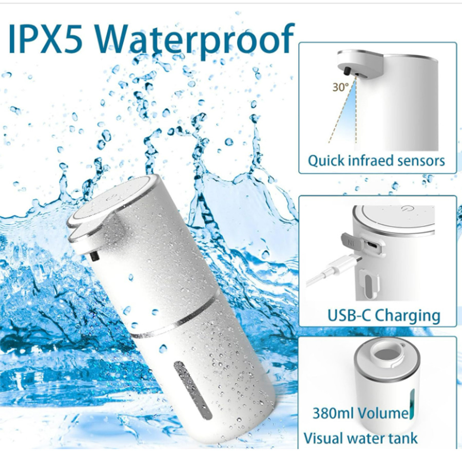 Automatic Foaming Soap 400ml USB Rechargeable Dispenser