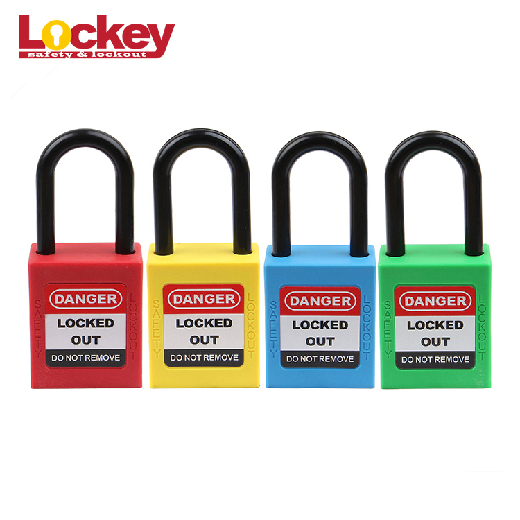 China Lockey Loto OEM&ODM Nylon Shackle Safety Padlock