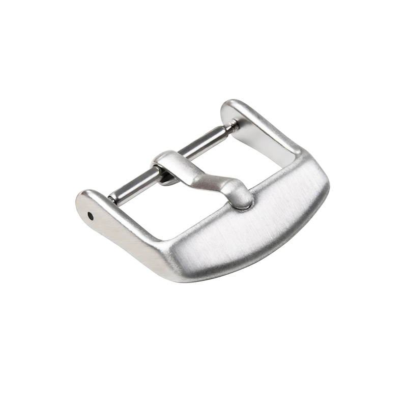 Plain Brushed Stainless Steel Watch Strap Buckle