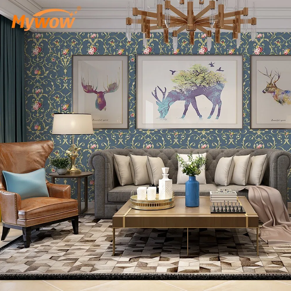 0.53*10m PVC Flower Wallpaper & Wallcoating for Home Decor