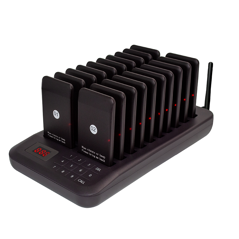 Wireless Restaurant Buzzer Pager System for Coffee Dessert Burger Shop Food Court