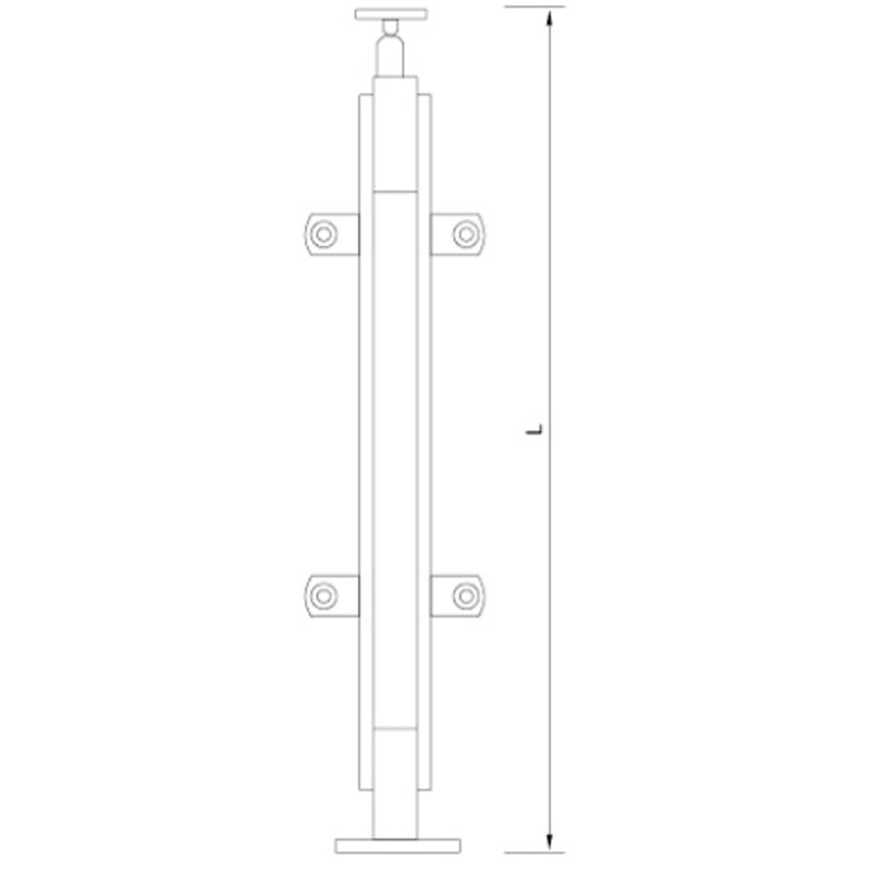 Stainless Steel Guardrail Glass Railing Baluster