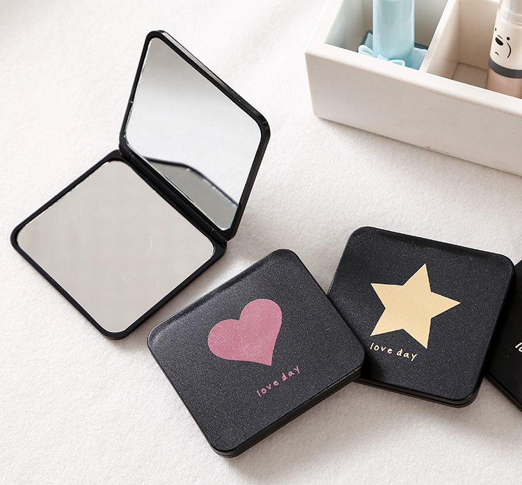 Portable Foldable Double-Sided Makeup Mirror