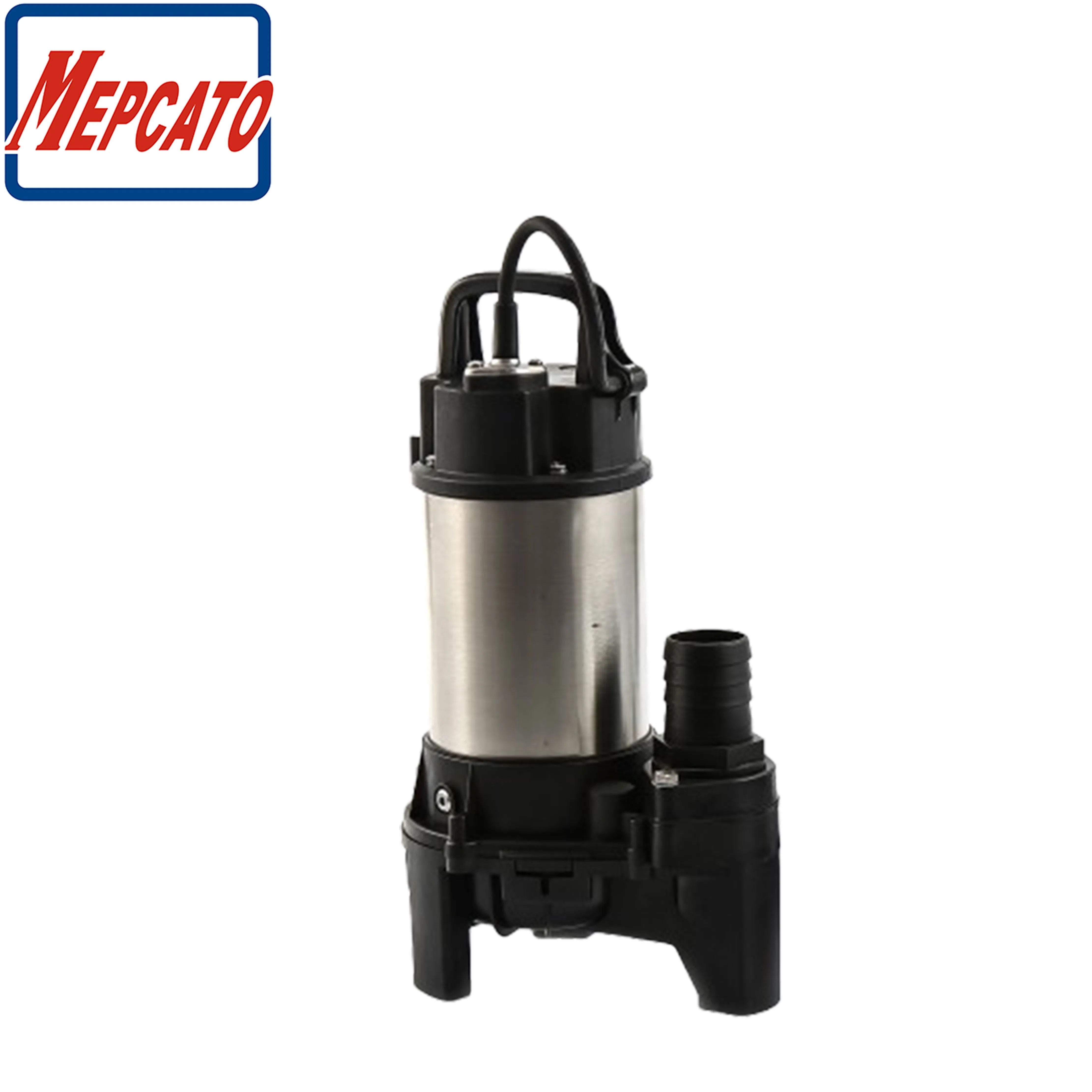 1HP 750W Portable Electric Stainless Steel Submerged Centrifugal Circulation Dewatering Pump with Floater Switch for Garden Koi Pond Fish Farm Fishery Bomba