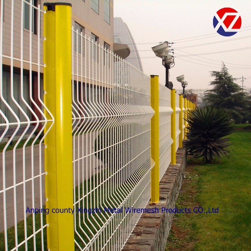 PVC Coated Triangle Bending Welded Wire Mesh Fence