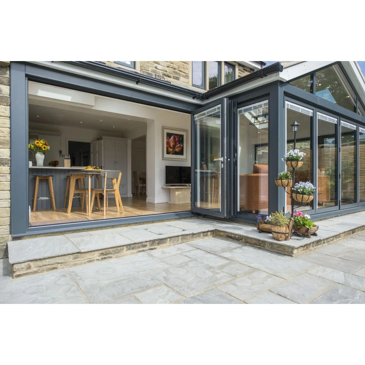 Foshan Factory Price Customized Best Quality Double Glass Folding Door American Standard Aluminum Doors Aluminium Bifold Doors Home Design Decoration