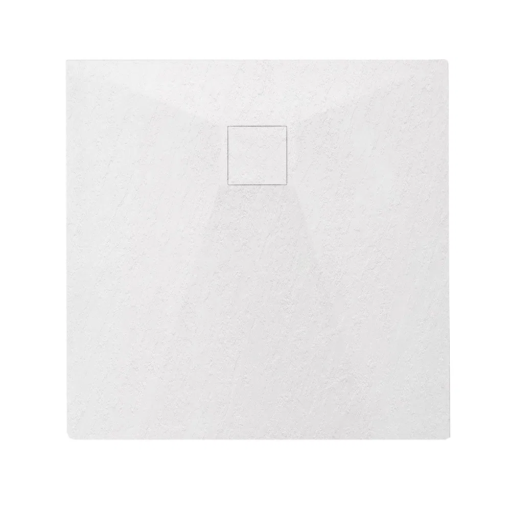 Wholesale Left/Right Quick Drain Matt Texture Surface 800*800mm White SMC Square Shower Tray