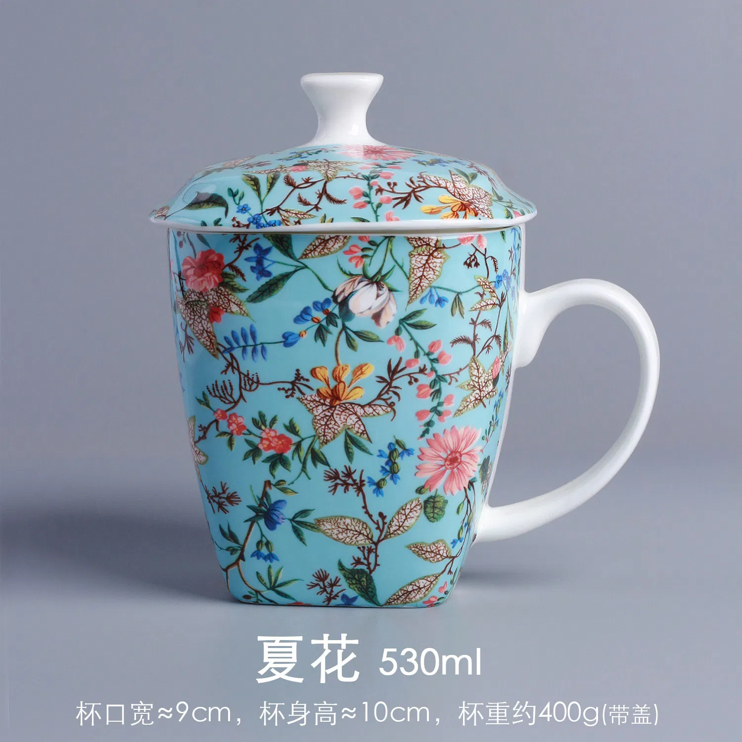 Ceramic Tall Coffee Tea Ceramic Mug with Decal (CPBZ-4012)