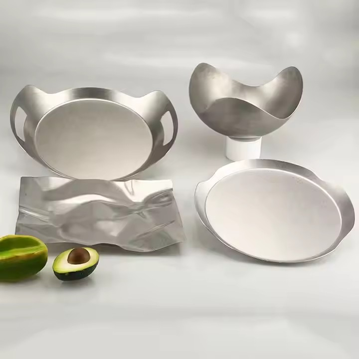 Custom Stainless Steel Food Tray – Reusable Irregular Dinner Plate for Plant-Based and Commercial Use
