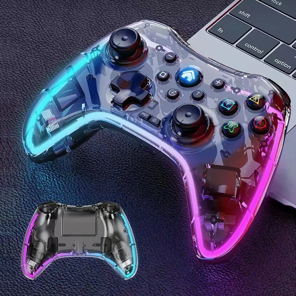 Беспроводной RGB геймпад для PS4, Switch, ПК, Android