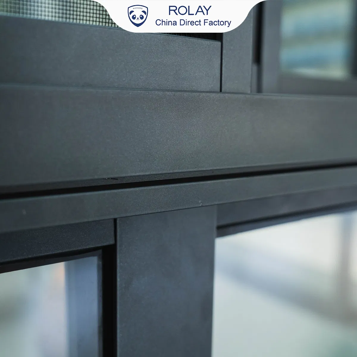 Rolay Glass Window Exterior Door Aluminum Alloy Reinforced Frame Panoramic Vision Huge Ventilation Anti-Mosquito Aluminum Sliding Window for Home Pergola Sunoom