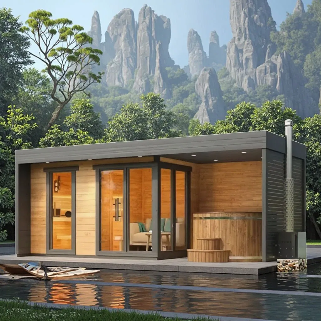 Инфракрасная сауна Boda из красного кедра для улицы