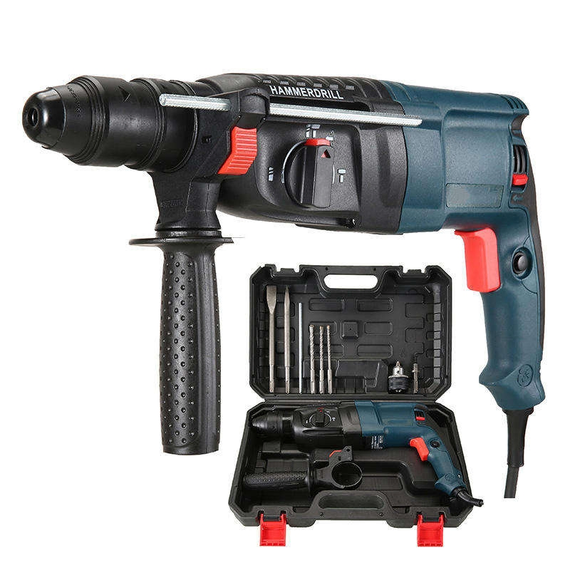 26mm Battery Power Light Duty Cordless Electric Demolition Hammer Rotary Concrete Breaker SDS Chuck Brushless Impact Drill Set