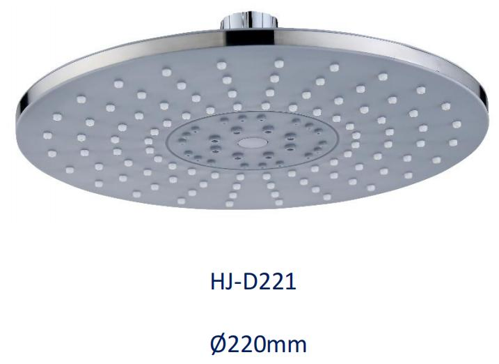 Round Shape Plastic Shower Hand for Bathroom Shower Set