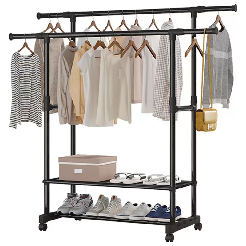 New Design Portable Vertical Clothes Rack Durable Metal Clothes Rack