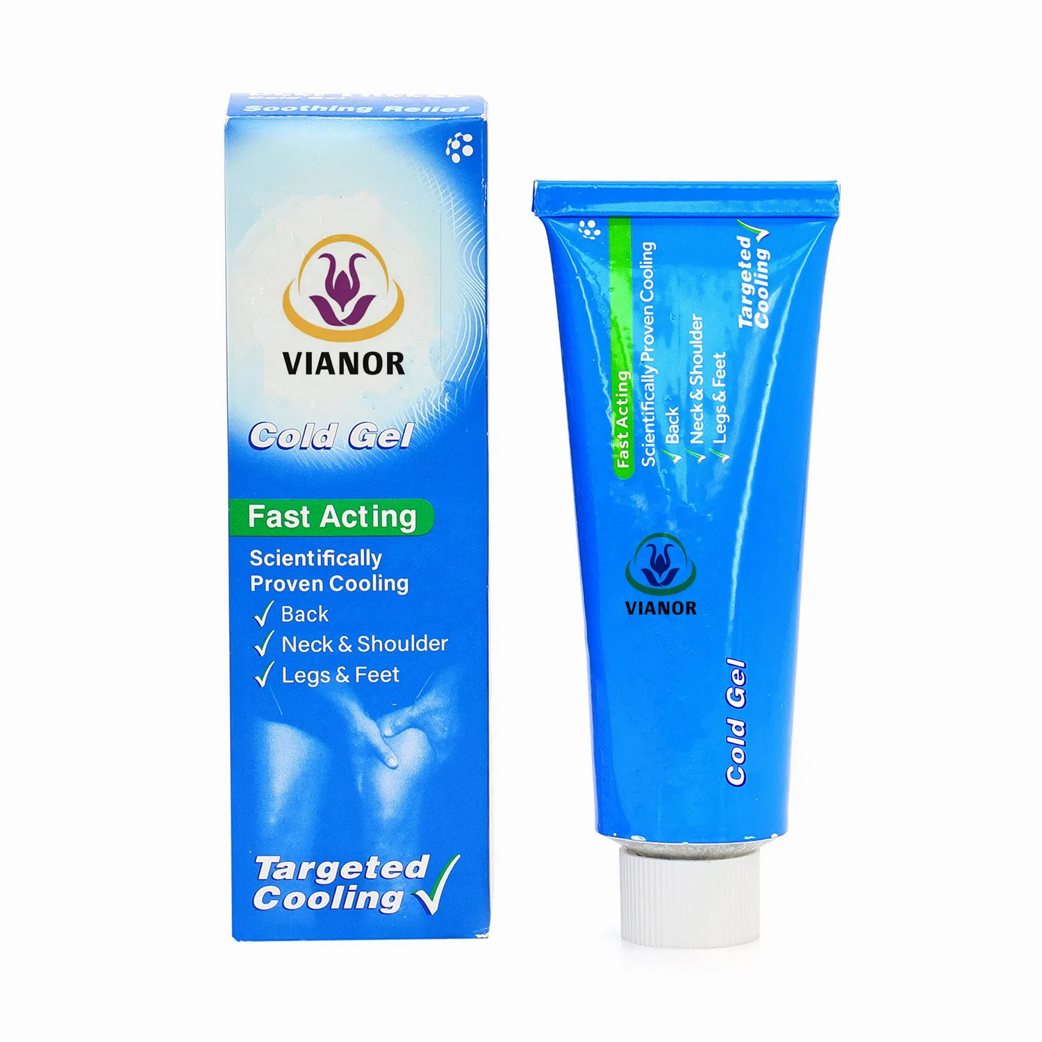 Green Cold Ice Gel Original Power for Personcal Care Joint Pain Muscle Stiffness