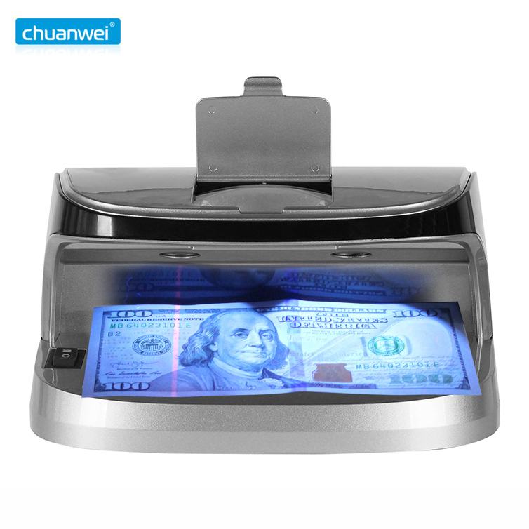 Counterfeit Detector with UV Mg Watermark Magnifier UV Mg Detection Fake Note Money Detector Inside Battery Money Checking with Battery