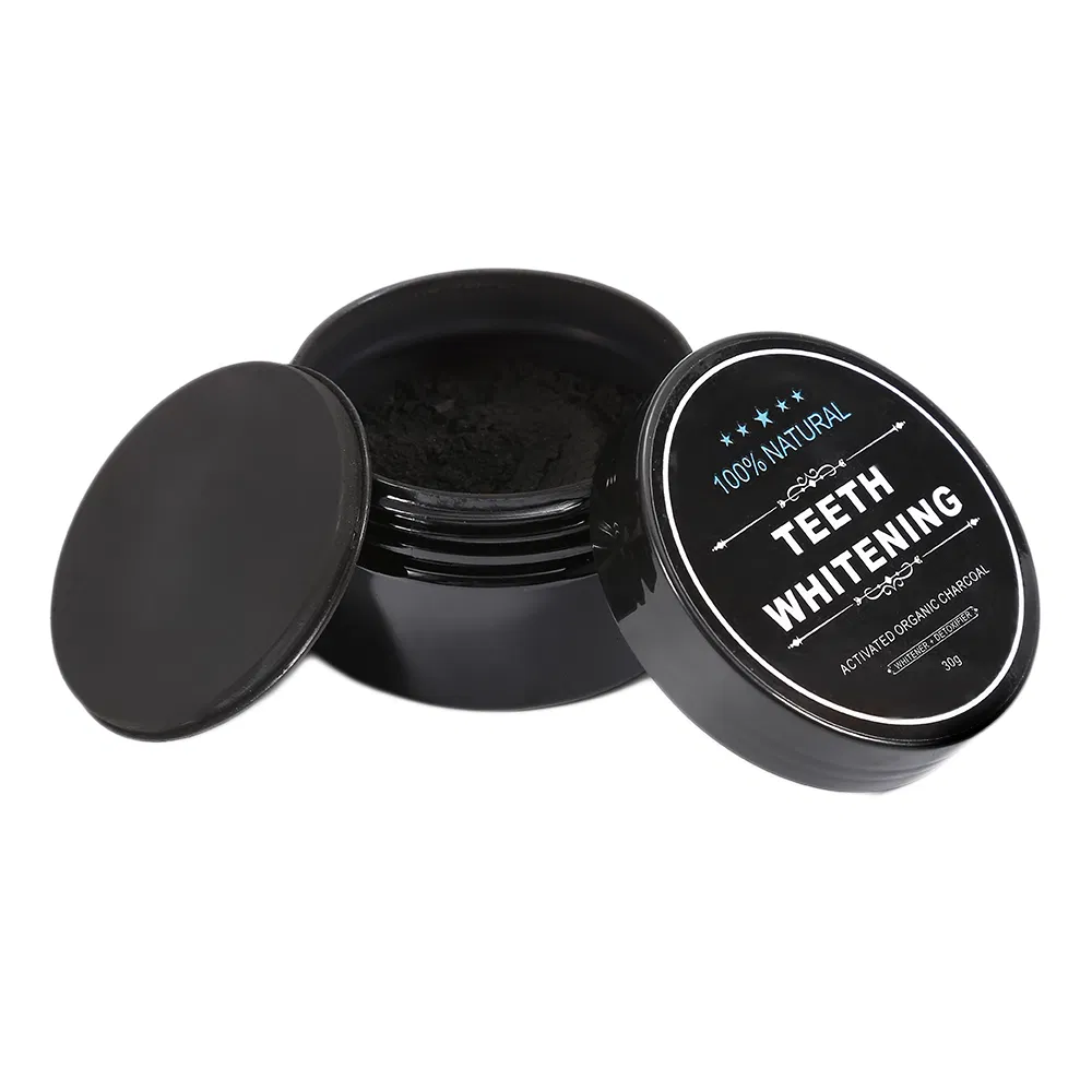 Organic Activated Charcoal Teeth Whitening Powder Custom Logo Tooth Powder