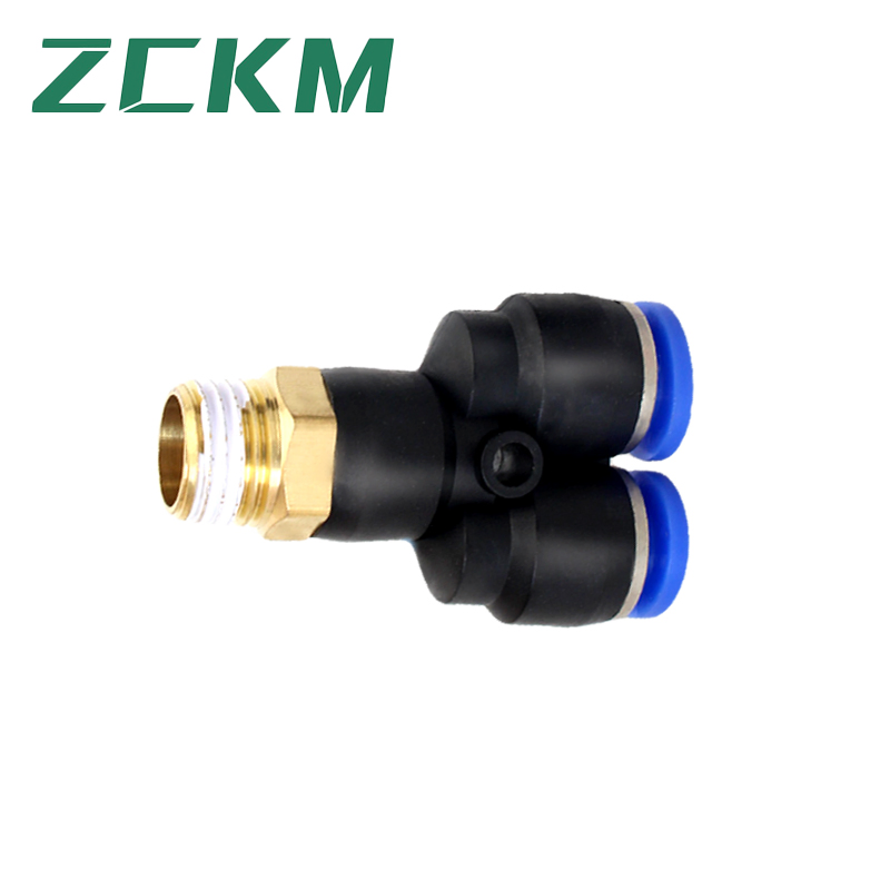 Px Series Three-Way Plastic Blue Pneumatic Fittings for Air Hose