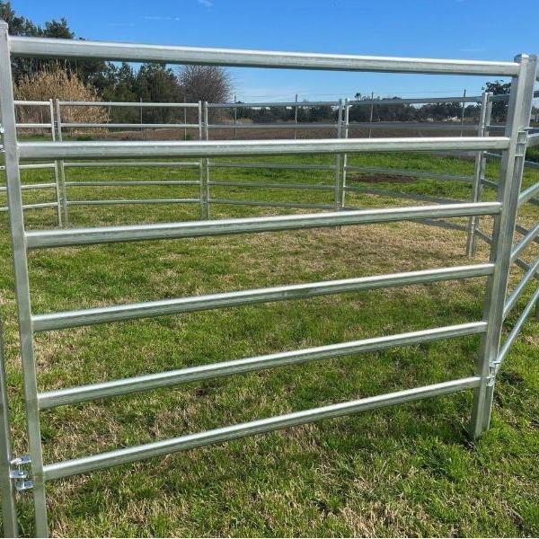 Durable Galvanized Oval Rail Panels for Cattle and Horses
