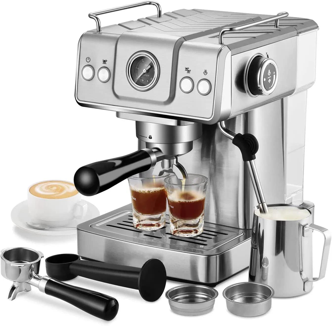 Em3210 Espresso Machine Ulka Pump with Press Gauge