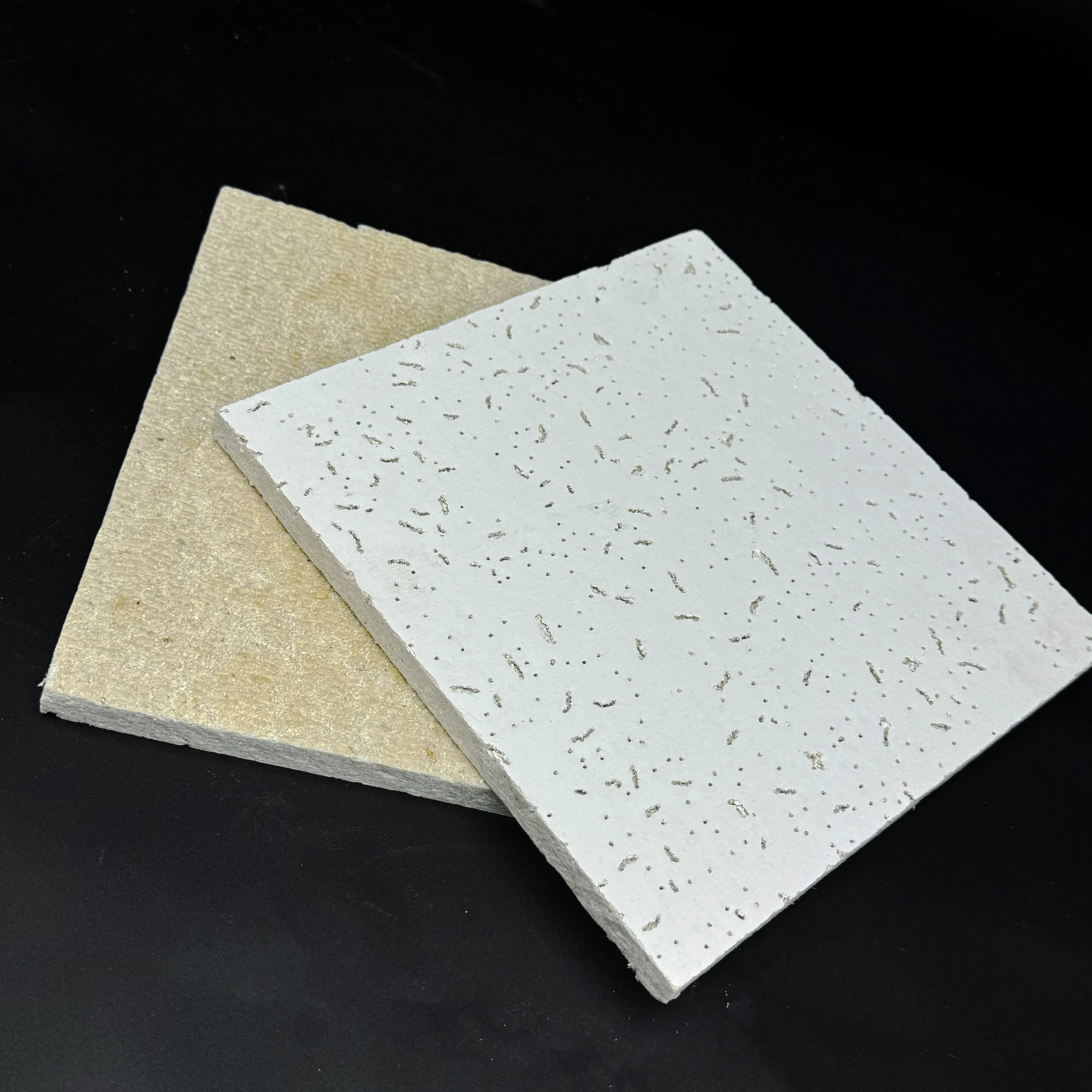 Fire Rated Mineral Wool Board Ceiling Tile Elegant Fissured Acoustic Ceiling Tiles for Custom Interior Designs with Stable Performance