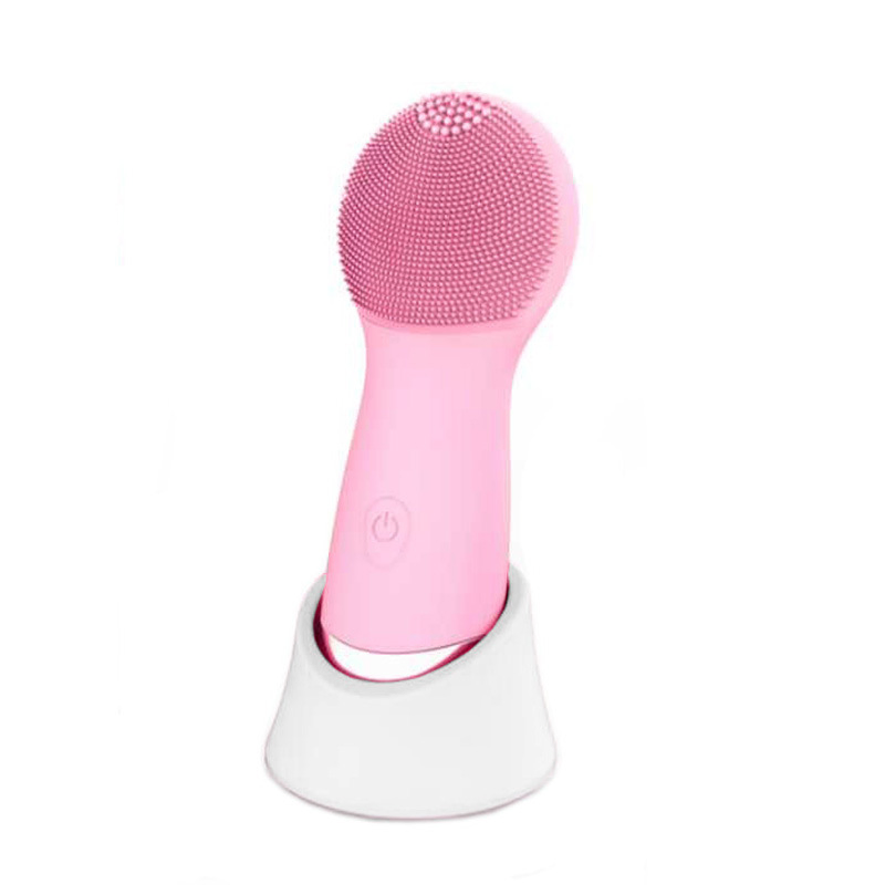 Skin Smart Waterproof Silicone Cordless Electric Facial Cleaning Brush for Acne