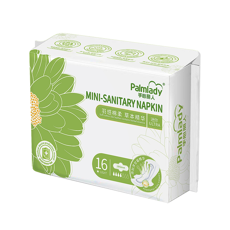 Breathable Sanitary Napkin with MID-Convex Core Cotton Soft for Lady Care Custom Logo