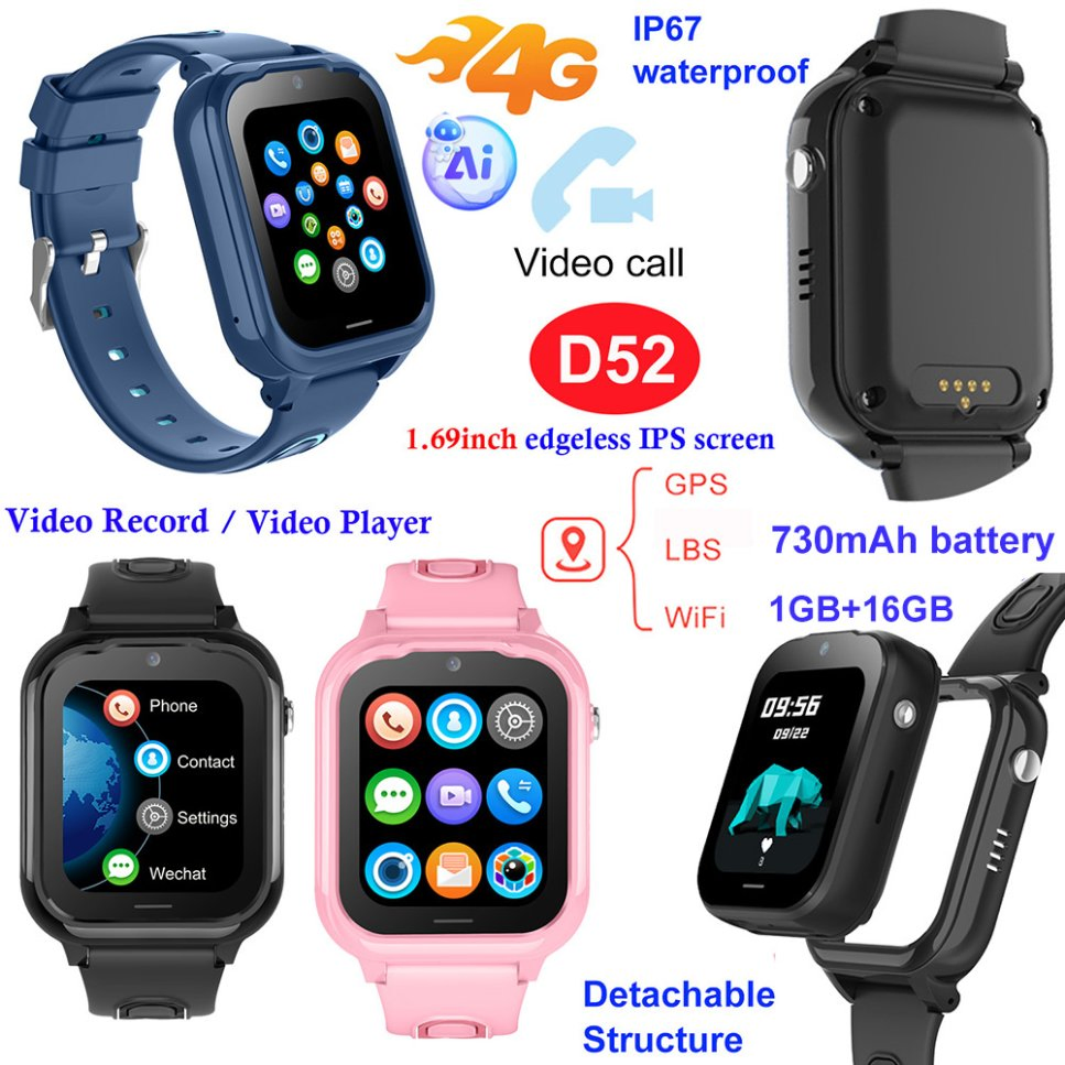 Детские умные часы с GPS, 4G, видеозвонками и SOS