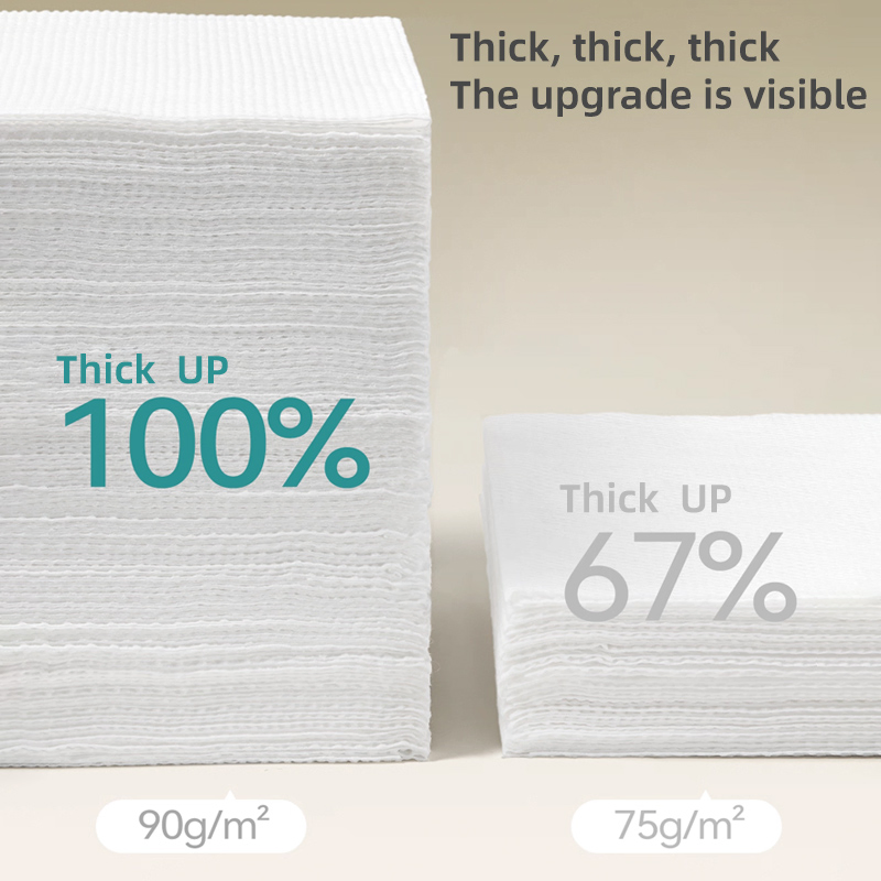 All-Cotton Cleansing Towel, Thickened Pearl Pattern, Physical Spunlace Disposable Face Towel