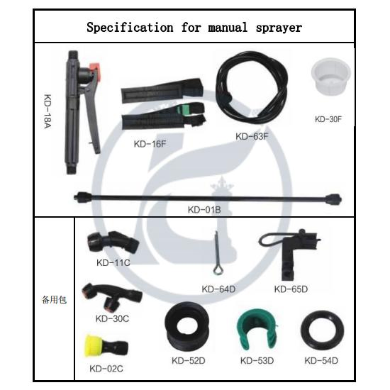 Kaiserdom 5L Agriculture Pressure Hand Sprayer for Garden (KD-5C)