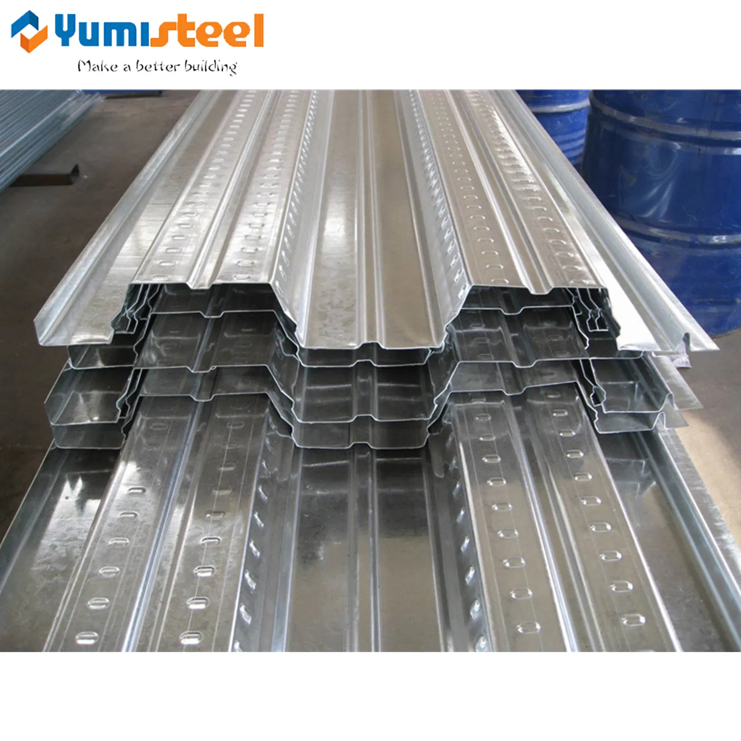 Concrete Construction Support Truss Floor Slap Decking Steel Sheet