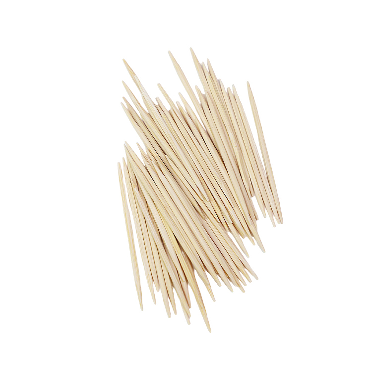 Wholesale Decorative Bamboo Toothpicks 2.0 Diameter Disposable for Fruit Custom Length for Restaurants