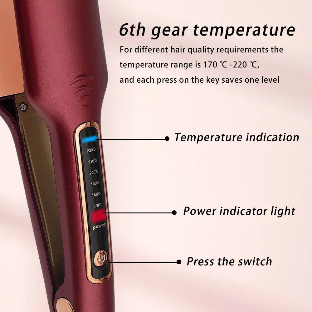 Quick Heat Curling Iron Straightener, Multi-Speed Adjusting Electric Splint, Straight Curling