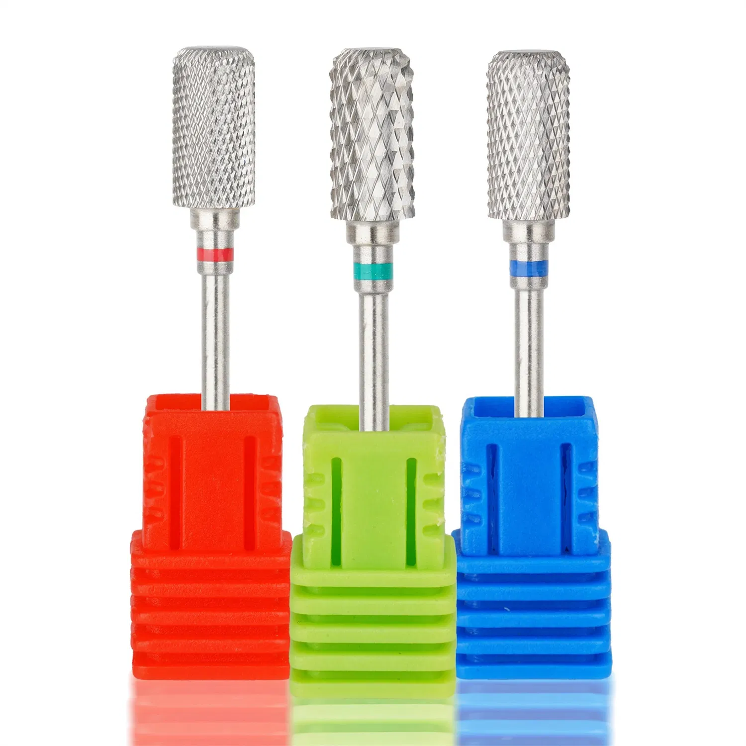 6.6mm Large Rounded Top Bits Professional Cuticle Drill Bits New Style Hard Gel Removal Carbide Nail Bit for Nail Drill Machine