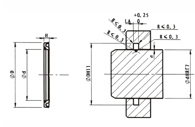 Hot Selling Hydraulic Seals Cushion Seal with Retaining Ring
