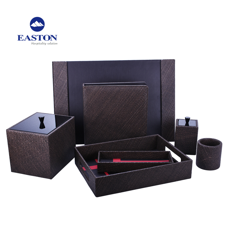 Classic Coffee Leather Folder Hotel Supply PU Leather Products Series