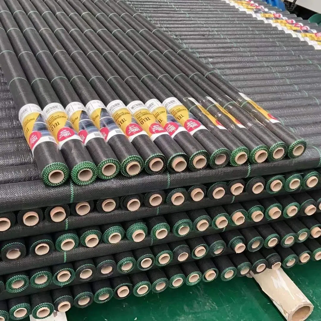 Hot Sale Weed Mat PP PE Woven Plastic Weed Control Block Mat Fabric Cloth Weed Barrier