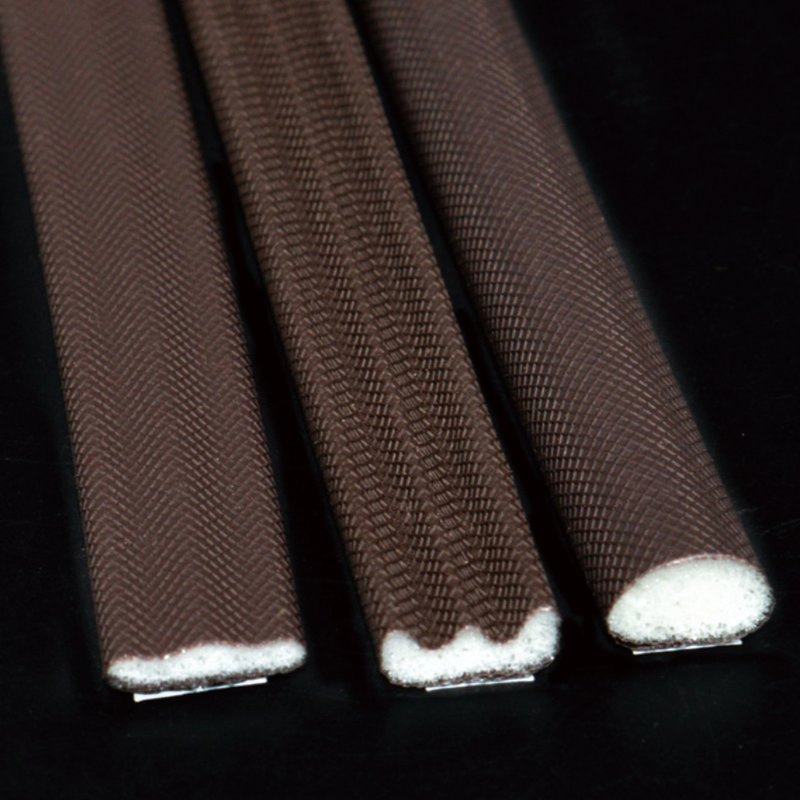 PU Foam Wrapped Door Seal Strip with Magnetic Core and Adhesive Backing