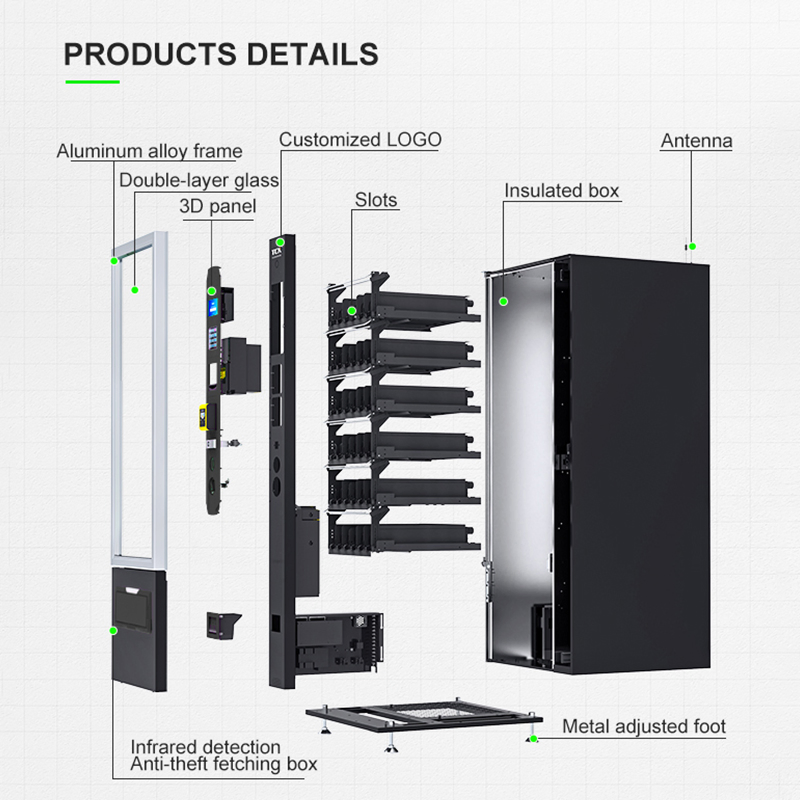 Tcn Snack Beverage Cold Drink Beer Milk Automatic Combo Vending Machine with CE and ISO9001 Certificate