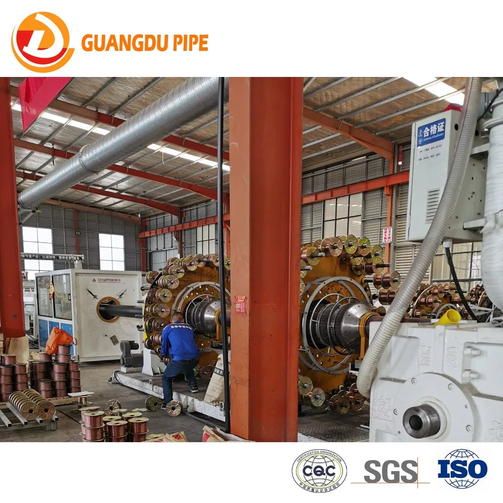 Plastic Underground Steel Wire Mesh Reinforced Composited HDPE Pipe for Gas and Water Supply