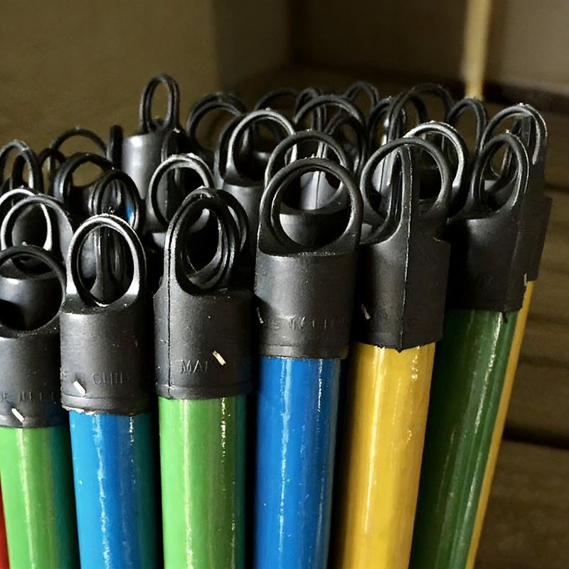 Colorful Wooden Broom Handle Cleaning Tools Wood Mop Stick Handle